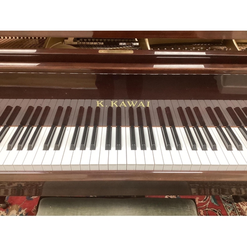 1213 - A Kawai KG-ID 5ft grand piano (c.1986), serial number 1675219, mahogany cased on square tapered legs... 