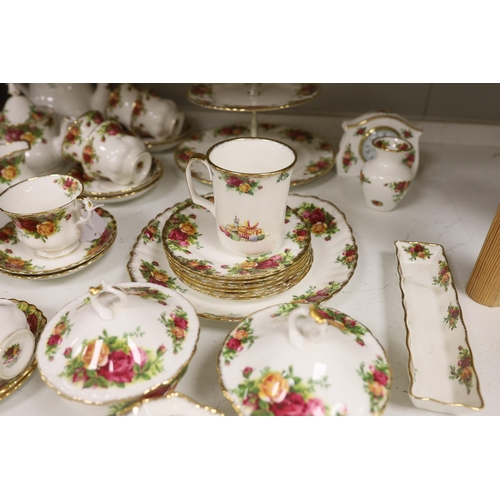 1341 - A Royal Albert Old Country Roses part tea and coffee service. Condition - good