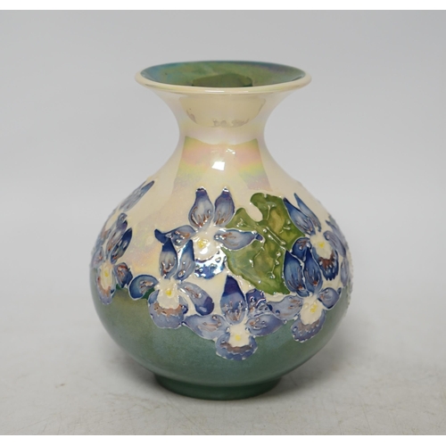 1361 - A limited edition Moorcroft Moorland Chelsea works Burslem lustre vase 107/750, 15cm high. Condition... 