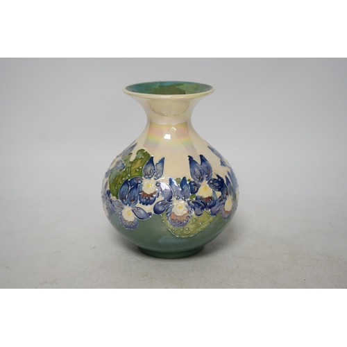 1361 - A limited edition Moorcroft Moorland Chelsea works Burslem lustre vase 107/750, 15cm high. Condition... 