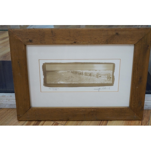 257 - From the Studio of Fred Cuming. Greenhalf & Pollard, monochrome print, Rye Harbour, Vandyke print, s... 