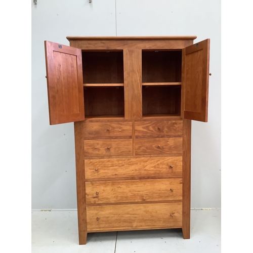 5 - A Thomas Moser cherrywood 'Dr White's Chest' bedroom cupboard, width 106cm, depth 51cm, height 180cm... 
