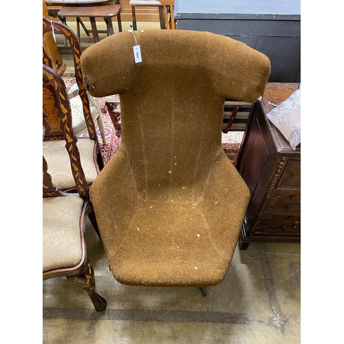 72 - Alfredo Haberli for Moroso 'Take a line for a walk' swivel chair. Condition - poor