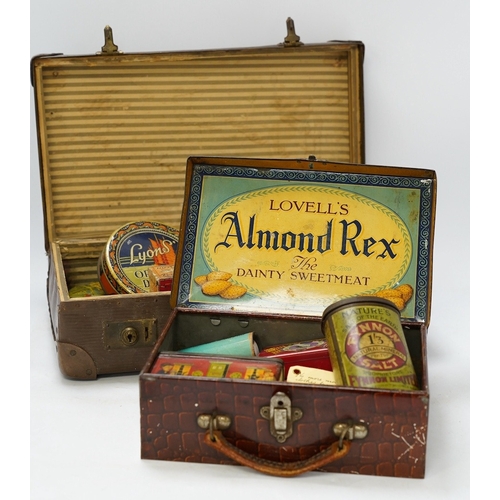 1275 - A quantity of early / mid 20th century advertising and confectionery tins. Condition - poor to fair... 