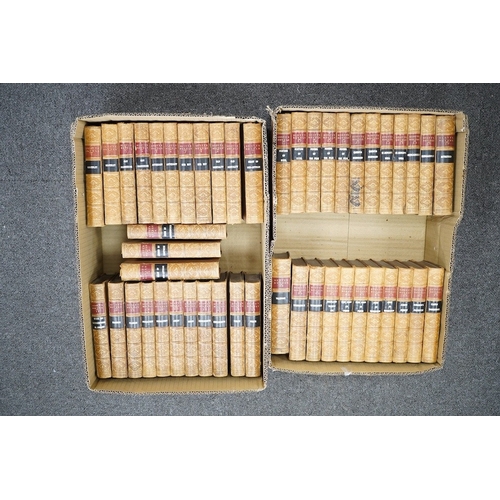 1296 - Â° Â° Scott, Sir Walter - Waverley Novels, 48 vols, quarter calf with later titles,  A & C Black, Ed... 