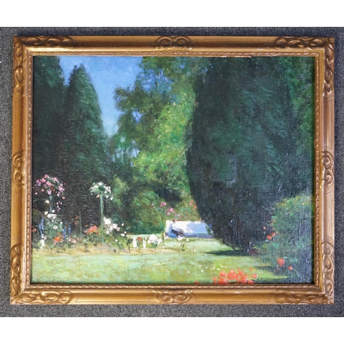 103 - Charles Waldo Adin (1854-1930) Figure seated in parklandoil on canvassigned44 x 54cm... 