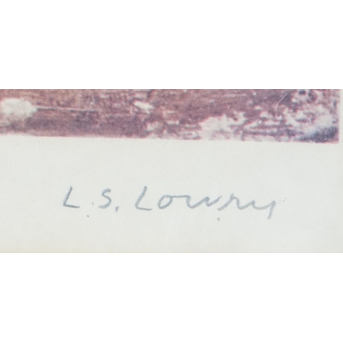 116 - § § Laurence Stephen Lowry RA, RBA (British 1887-1976) View of a Townoffset lithographsigned in penc... 