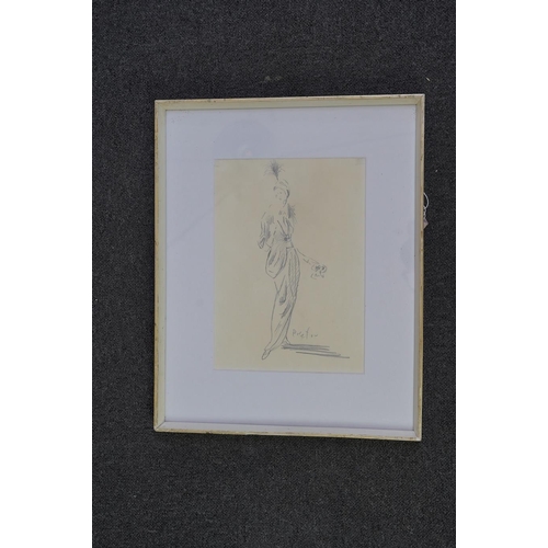 119 - § § Sir Cecil Walter Hardy Beaton CBE  (British, 1904-1980) 'Calling dress'pencil on papersigned33 x... 