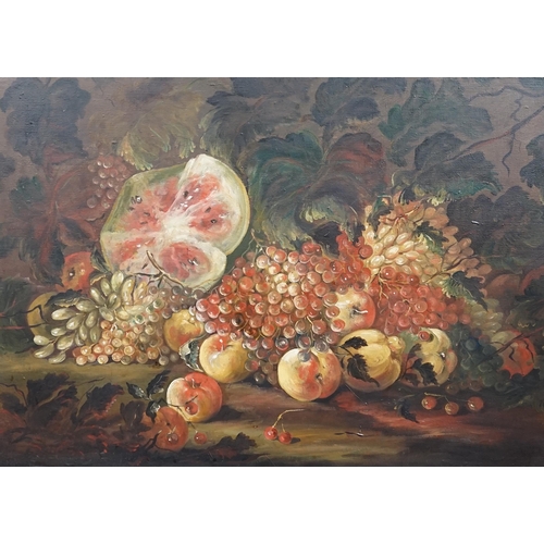 13 - Continental School Still life of fruit in the 17th century styleoil on canvas82 x 110cm... 