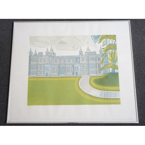 149 - Edward Bawden RA (British, 1903-1989) 'Audley End House' (MG 095)linocut in colourssigned in pencil,... 