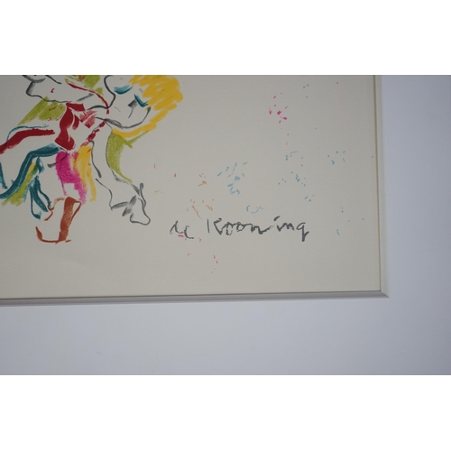 167 - Willem de Kooning (1904-1997) 'Composition for Lisa, 1984'lithograph in colours on wove papersigned ... 