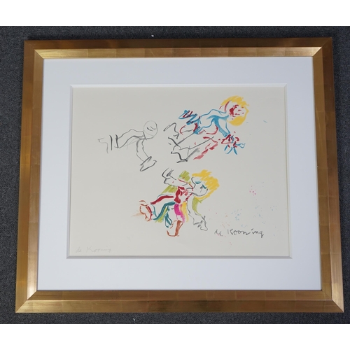 167 - Willem de Kooning (1904-1997) 'Composition for Lisa, 1984'lithograph in colours on wove papersigned ... 