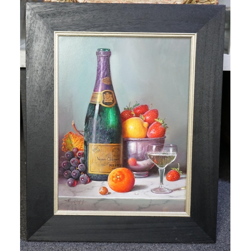 170 - Raymond Campbell (English, 1956-) 'Veuve Clicquot Champagne 1928'oil on boardsigned39.5 x 29cm... 