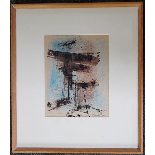 179 - § § John Wells (British, 1907-2000) Untitled 1959mixed mediasigned in pencil and dated 195921 x 17cm... 