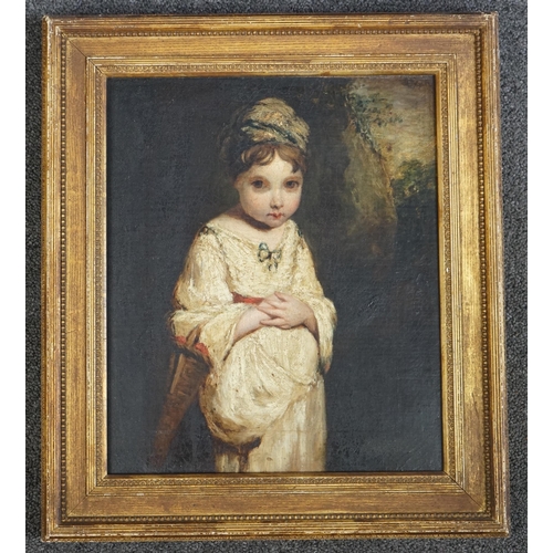 18 - After Sir Joshua Reynolds RA (British 1723-1792) 'The Strawberry Girl'oil on canvas31 x 26cm... 