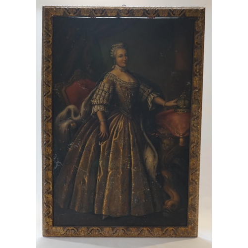 2 - After Louis Tocqué (French, 1696-1772) Portrait of Queen Marie-Antoinette of France in state robesoi... 