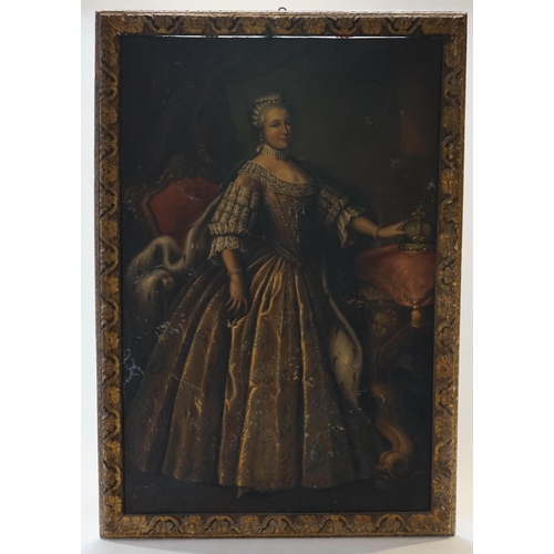 2 - After Louis Tocqué (French, 1696-1772) Portrait of Queen Marie-Antoinette of France in state robesoi... 