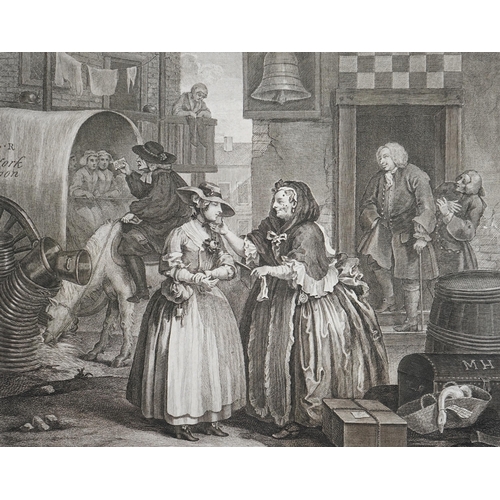 20 - William Hogarth (English, 1697-1764) The Harlots Progress c.1775, Jane Hogarth editionset of eight e... 