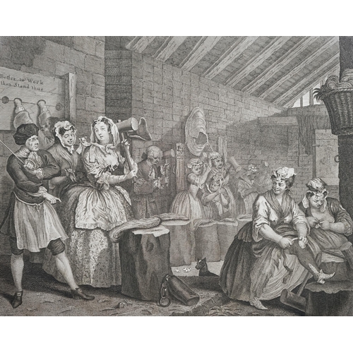 20 - William Hogarth (English, 1697-1764) The Harlots Progress c.1775, Jane Hogarth editionset of eight e... 