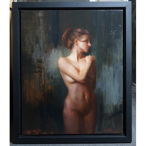 202 - Michael Van Zeyl (Contemporary American) Standing female nudeoil on canvassigned86 x 71cm... 