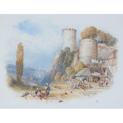 37 - Myles Birket Foster RWS (1825-1899) 'The Old Keep'watercolourmonogrammed14 x 18.5cm... 