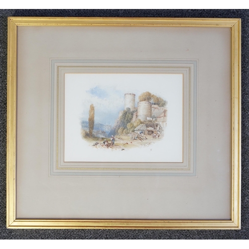 37 - Myles Birket Foster RWS (1825-1899) 'The Old Keep'watercolourmonogrammed14 x 18.5cm... 