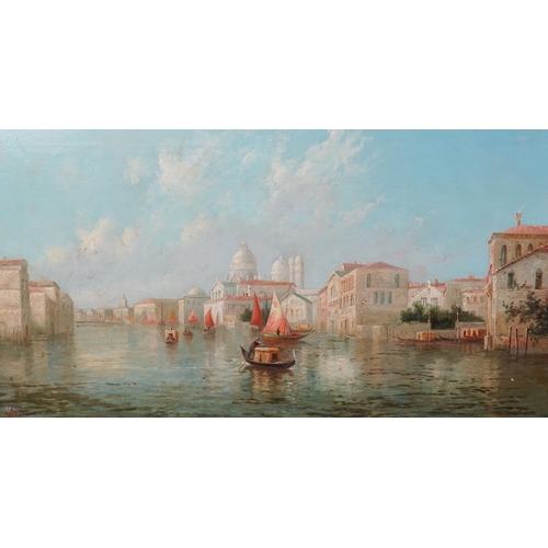 44 - James Salt (1850-1903) View of Veniceoil on canvassigned45 x 80cm... 