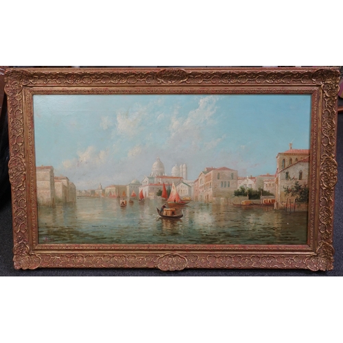 44 - James Salt (1850-1903) View of Veniceoil on canvassigned45 x 80cm... 