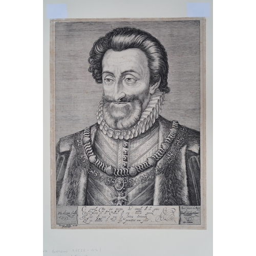 6 - Hendrick Goltzius (German/Dutch, 15581617) Portrait of Henry IV, King of Franceoriginal engraving, ... 