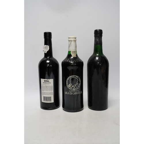 266 - Three bottles of port  to include a bottle of Niepoorts Colheita port vintage 1978, a bottle of Nov... 