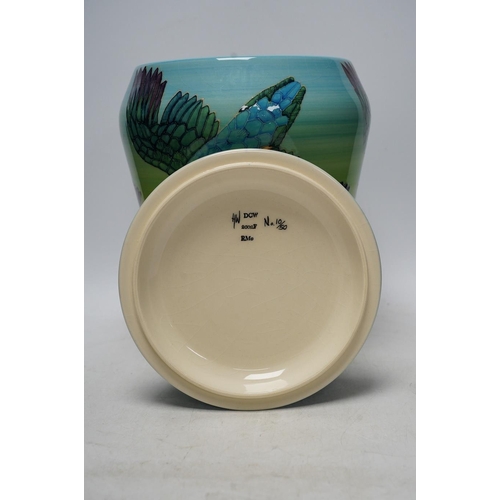 286 - Sally Tuffin (British, b.1938) for the Dennis China Works, a limited edition 'Kingfisher' vase and c... 