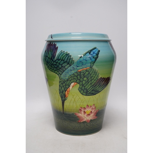 286 - Sally Tuffin (British, b.1938) for the Dennis China Works, a limited edition 'Kingfisher' vase and c... 