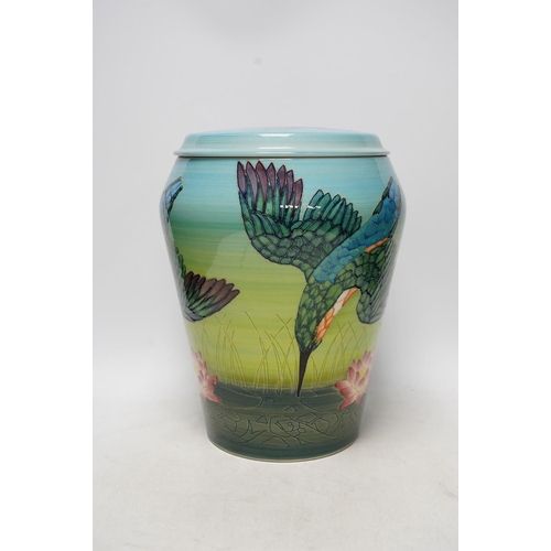 286 - Sally Tuffin (British, b.1938) for the Dennis China Works, a limited edition 'Kingfisher' vase and c... 