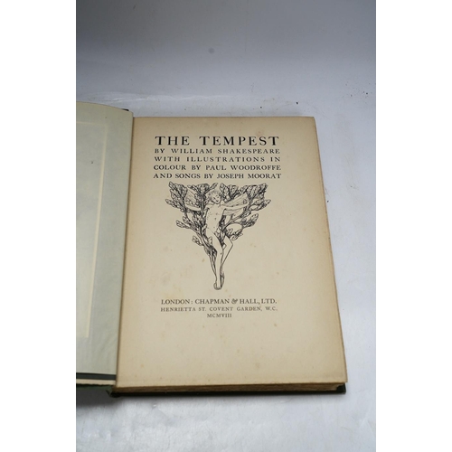 297 - ° ° Shakespeare, William - The Tempest. title illus. and 20 coloured and mounted plates (by Paul Woo... 