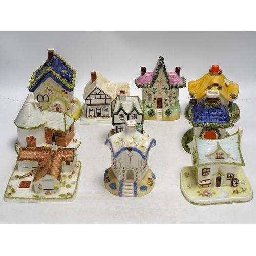 317 - Ten various ceramic model cottages. Condition - fair to good