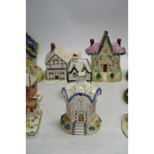 317 - Ten various ceramic model cottages. Condition - fair to good