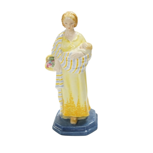 527 - A Royal Worcester figure,   'A Flower girl', modelled by Phoebe Stabler, 20.5cm high. Condition - go... 