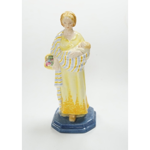 527 - A Royal Worcester figure,   'A Flower girl', modelled by Phoebe Stabler, 20.5cm high. Condition - go... 