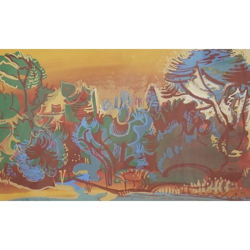 681 - Matthew Spender (b. 1945), mixed media, Greek landscape, signed and dated '86, 34 x 49.5cm. Conditio... 