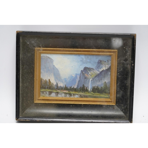 703 - Arthur W. Best (American, 1859-1935), oil on canvas, 'Yossemite Valley, San Francisco', inscribed ve... 