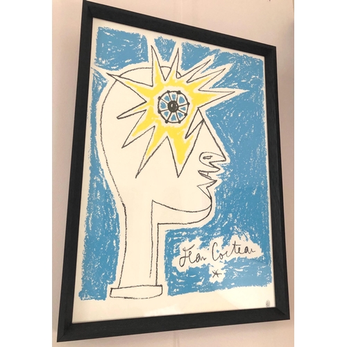 722 - Jean Cocteau (French, 1889-1963), colour lithograph on wove paper, 'Le Profil, Oeil à L'Etoile', un-... 