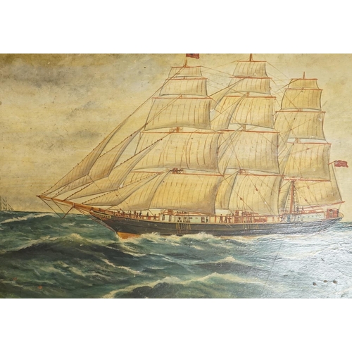 727 - George Race (1872-1957), oil on board, Lowestoft Trawler, signed and dated 1930, together with a s... 