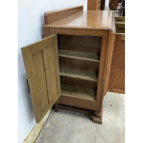 1003 - A French Art Deco oak sideboard, width 153cm, depth 52cm, height 99cm. Condition - good