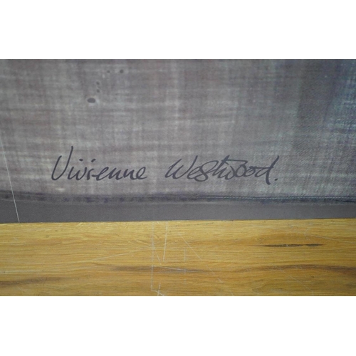 1056 - Vivienne Westwood, print on panel, Replica of HMS Victory Union flag, 150 x 270cm. Condition - good... 