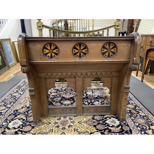 1171 - A Victorian Gothic revival lectern, width 102cm, depth 50cm, height 96cm. Condition - fair