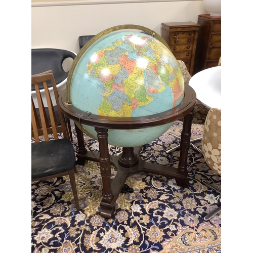 1173 - A mid 20th century Replogle 32in. Library Globe, height 122cm. Condition - good