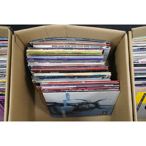 1254 - A collection (approx 300) 1970s to early 90s. LP records and 12 singles, mostly Dance, Techno, R n... 