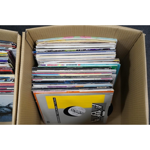 1254 - A collection (approx 300) 1970s to early 90s. LP records and 12 singles, mostly Dance, Techno, R n... 