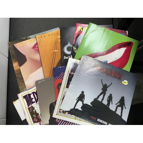 1257 - Sixty LP record albums, 12 singles, compilations, etc. artist including; Quireboys, Led Zeppelin, T... 