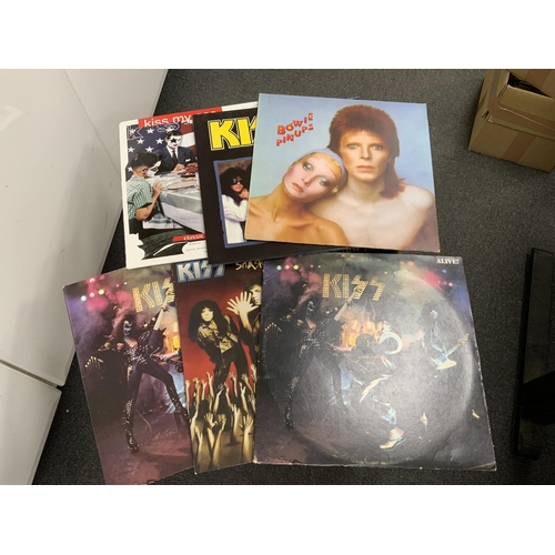 1258 - Fifty-six LP record albums, 12 singles, compilations and soundtracks, artists including; Poison, Da... 